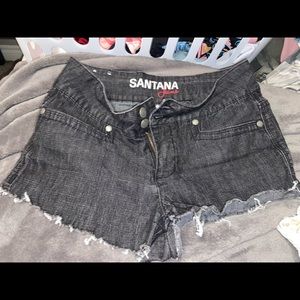 Cutoff Black Jean Short
